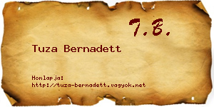Tuza Bernadett névjegykártya